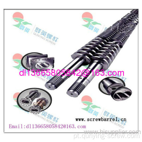 Double Twin Conical Screw Barrel For Machine 